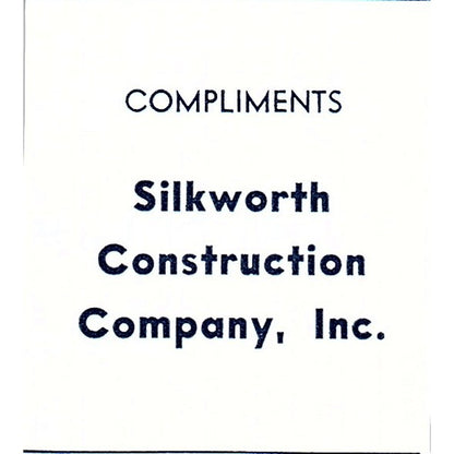 Silkworth Construction Company Inc Fort Wayne Indiana 1964 Ad AG1-S11