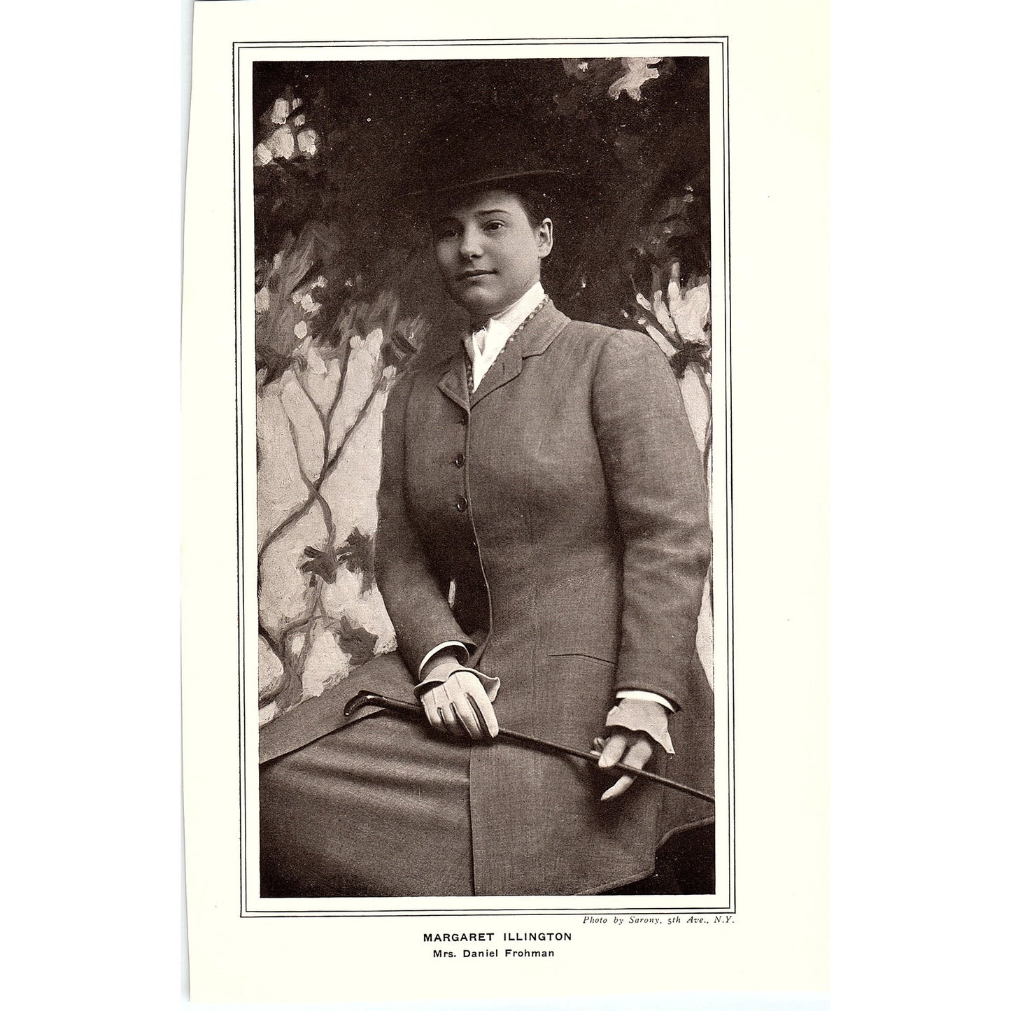 Margaret Illington - Mrs Daniel Frohman Sarony 5th Ave NY Art Print 6.5x10 V6