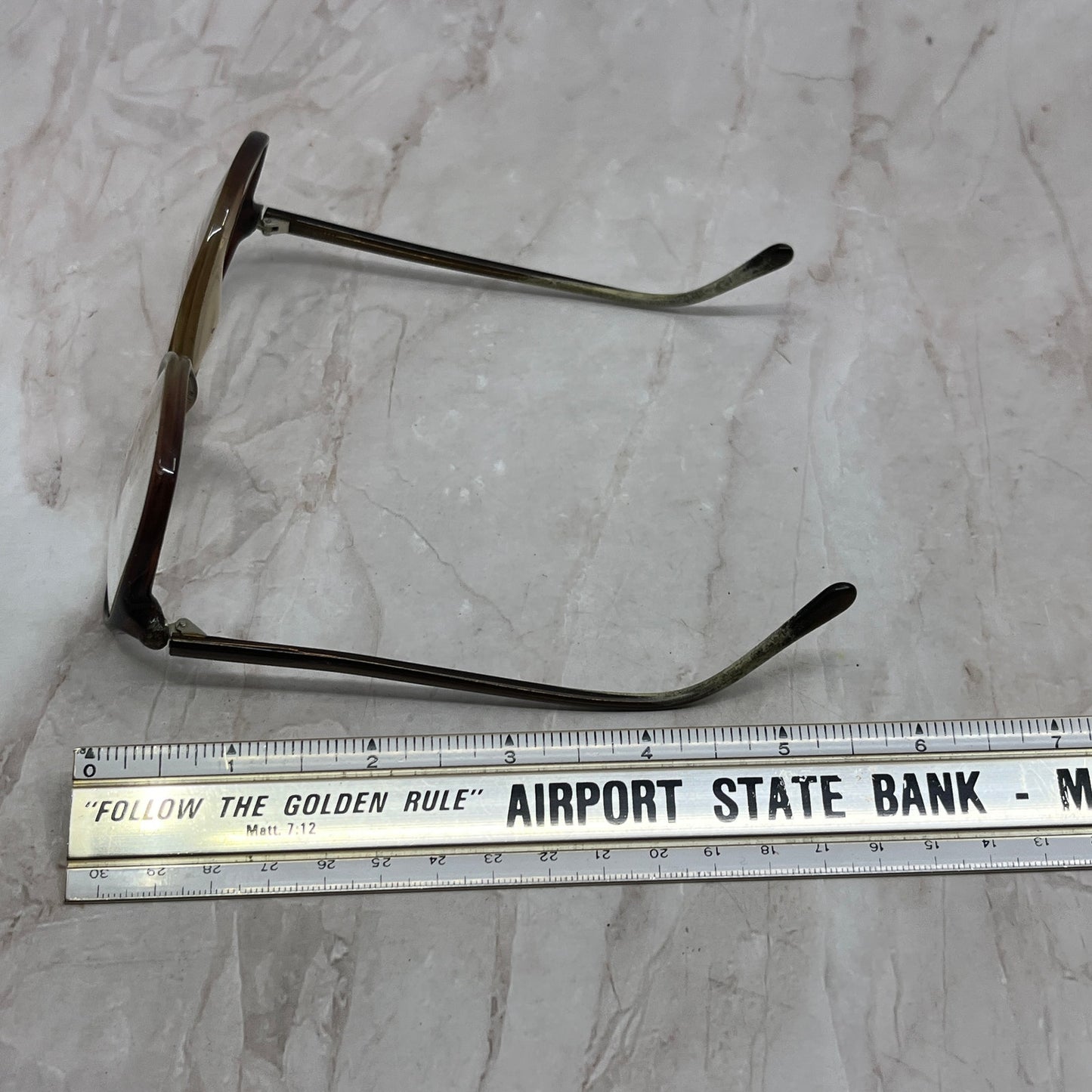 Vintage Brown Acrylic Aviator Sunglasses Eyeglasses Frames TG7-G2-4