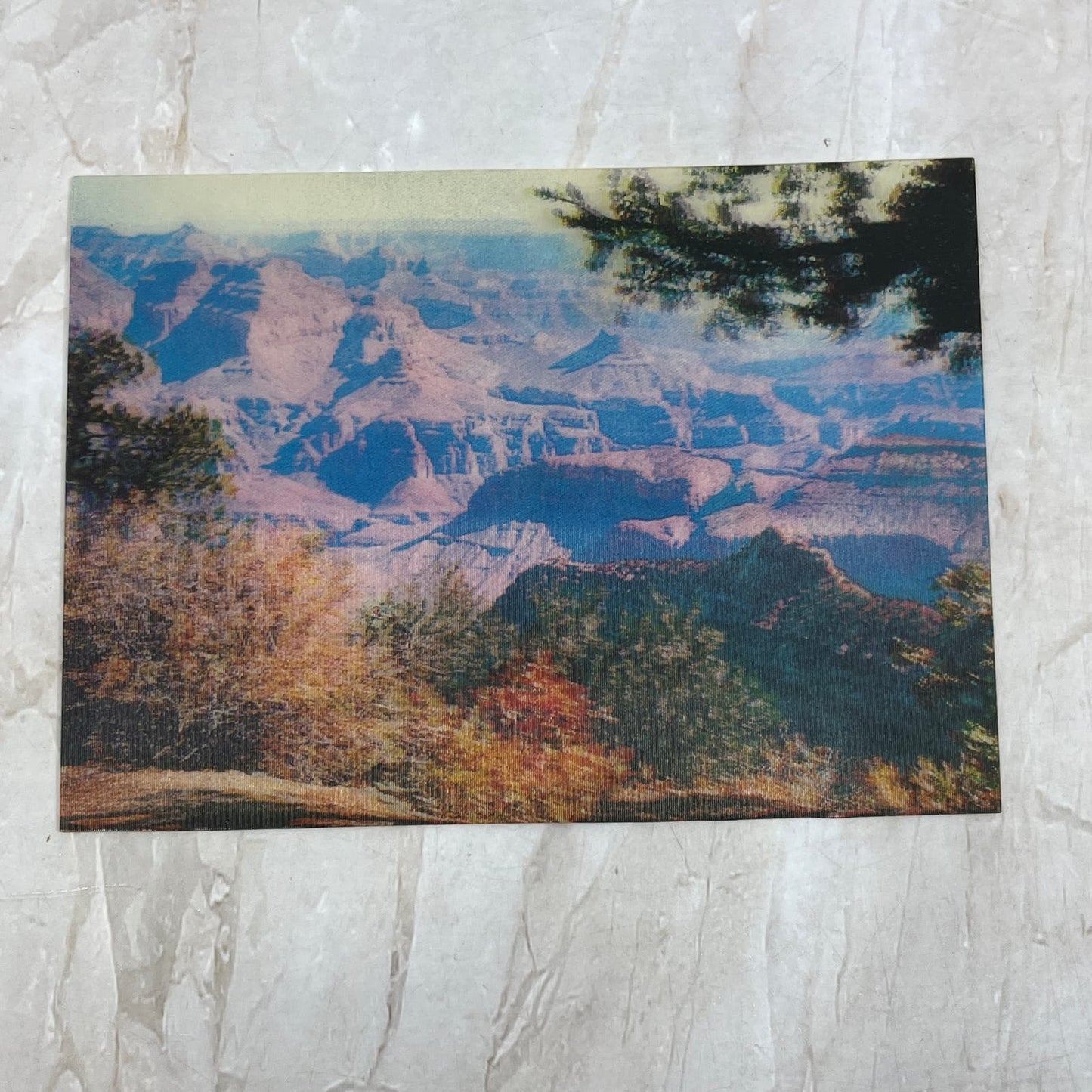 Vintage Large Lenticular Postcard Grand Canyon National Park Arizona AE4