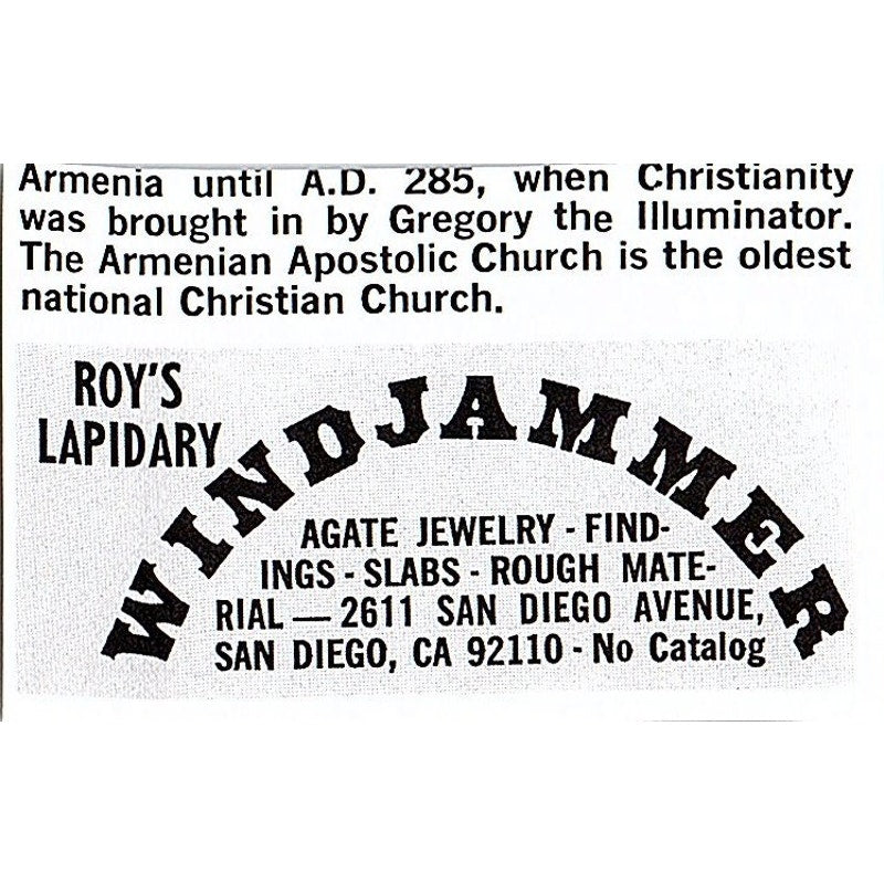 Madron Rocks and Lapidary Inc Mineola NY 1972 Ad AF8-M3