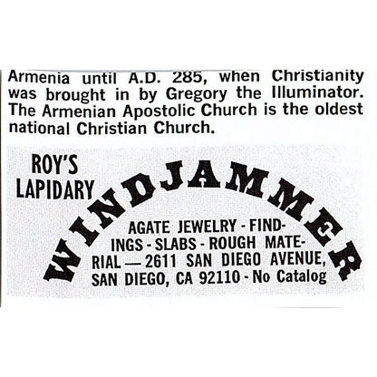 Madron Rocks and Lapidary Inc Mineola NY 1972 Ad AF8-M3