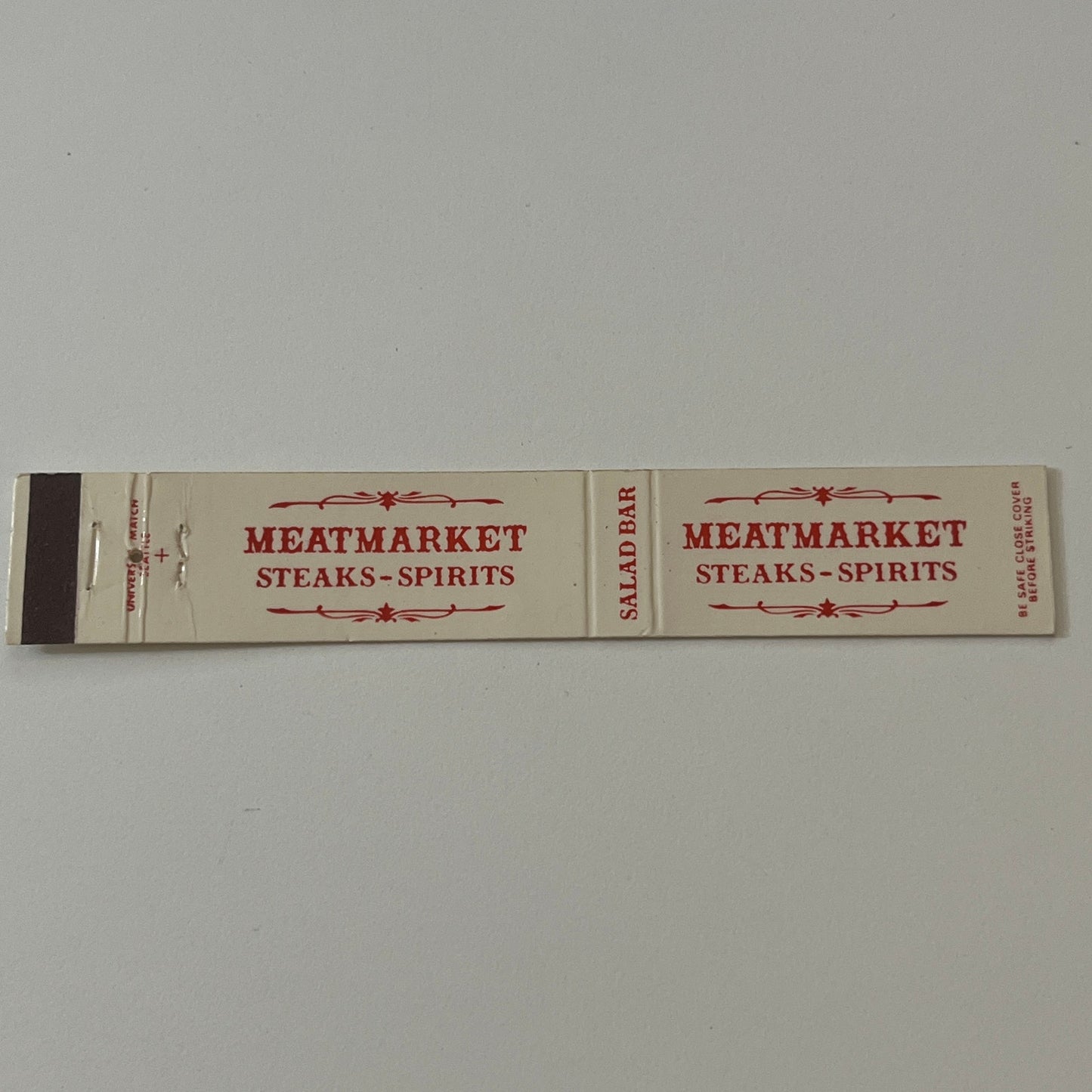 Meatmarket Steaks-Spirits Seattle, Lynwood Vintage Matchbook TB6-MB2-9