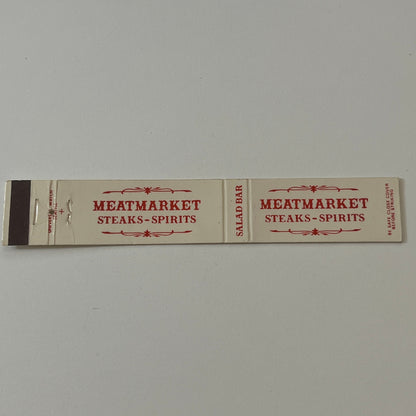 Meatmarket Steaks-Spirits Seattle, Lynwood Vintage Matchbook TB6-MB2-9