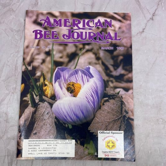 1998 March - American Bee Journal Magazine - Bees Beekeeping Honey M37