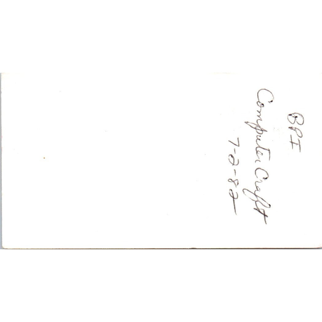 The Wally James Agency Computerized Bookkeeping Houston Vtg Business Card SD8-B9