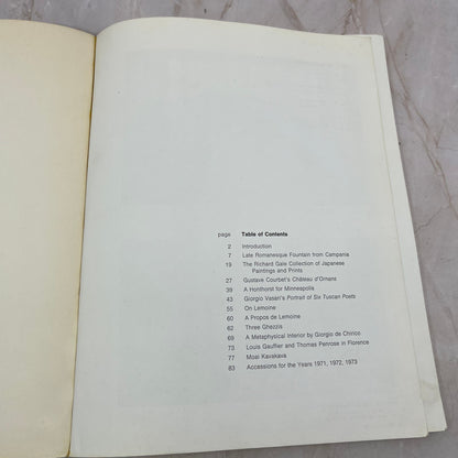 1971-73 The Minneapolis Institute of Art Bulletin Volume LX TI9-P4