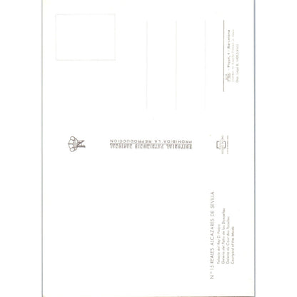 Reales Alcázares De Sevilla Galería Del Patio De Las Doncellas Vtg Postcard PD1