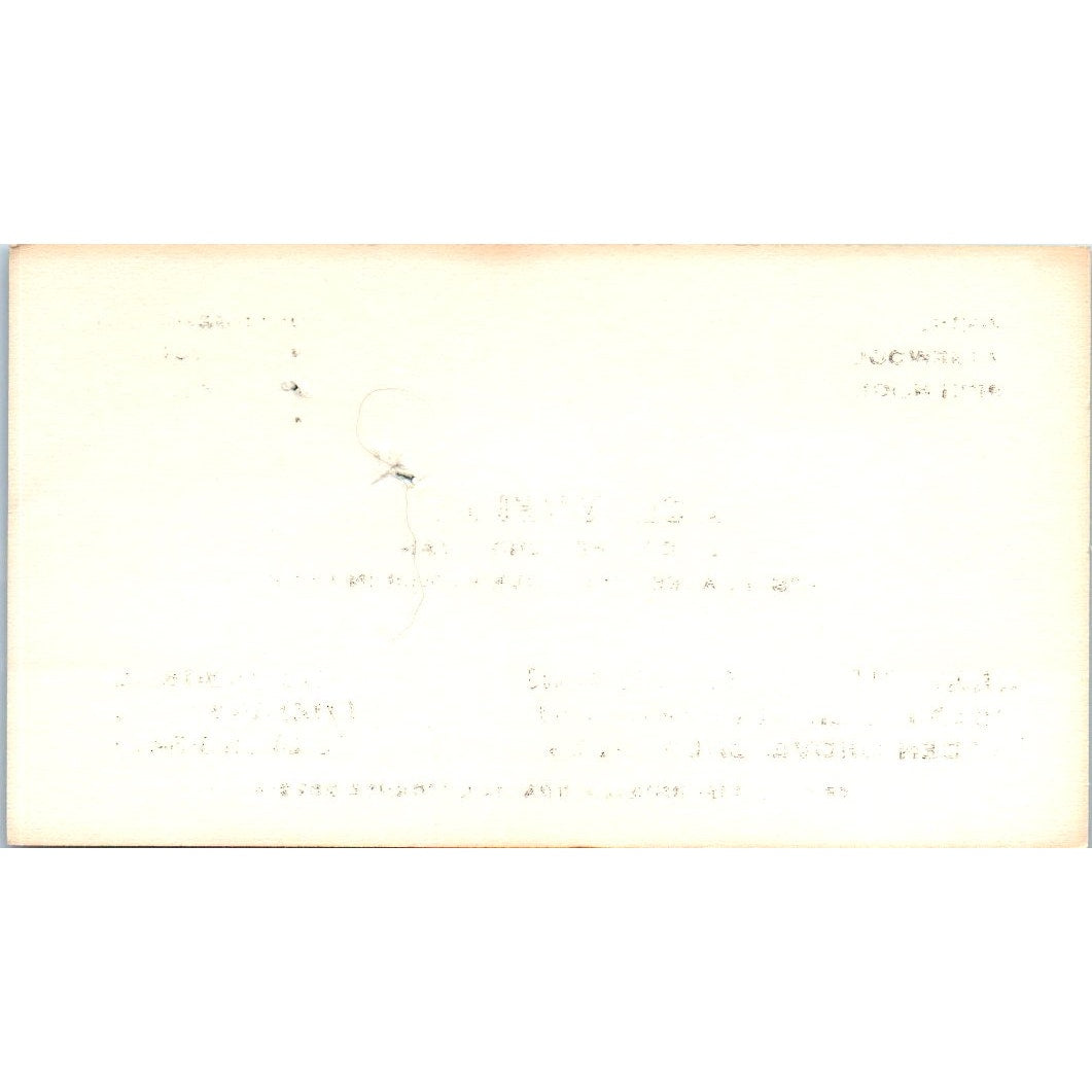 Bob Voeltz Claraben Mobile Homes Garden Grove CA Vintage Business Card SD8-B3