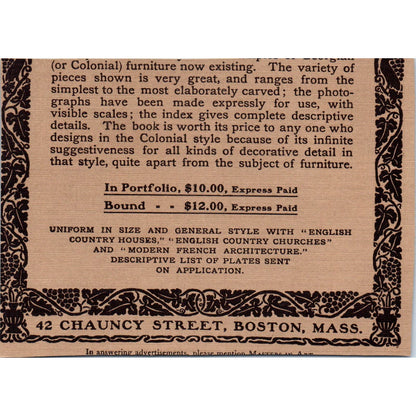 Daumier & Gavarni Book Ad John Lane c1905 Victorian Ad AE9-MA3