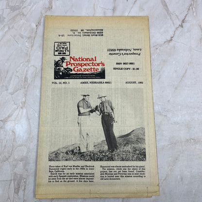1982 Aug - The National Prospector's Gazette Newspaper - Treasure Hunting M11