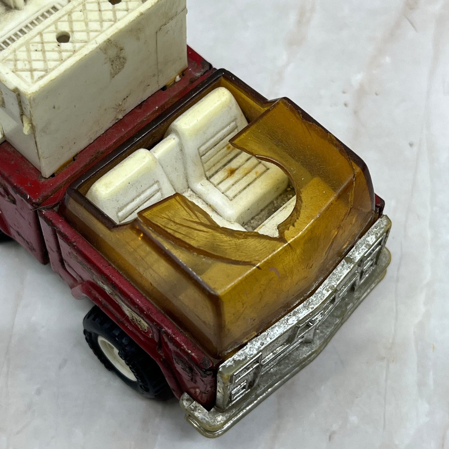 Vintage Buddy L Toy Red Fire Truck Made In Japan 5” TH5