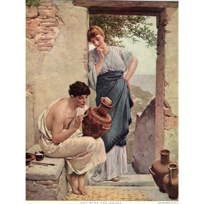 Friedrich Paul Thumann - The Pottery Decorator Art Print 8.5x11 V6