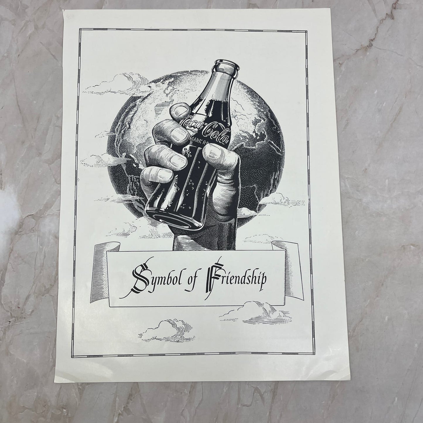 Coca-Cola Coke Symbol of Friendship 9x12 Vintage Magazine Advertisement FL6-6