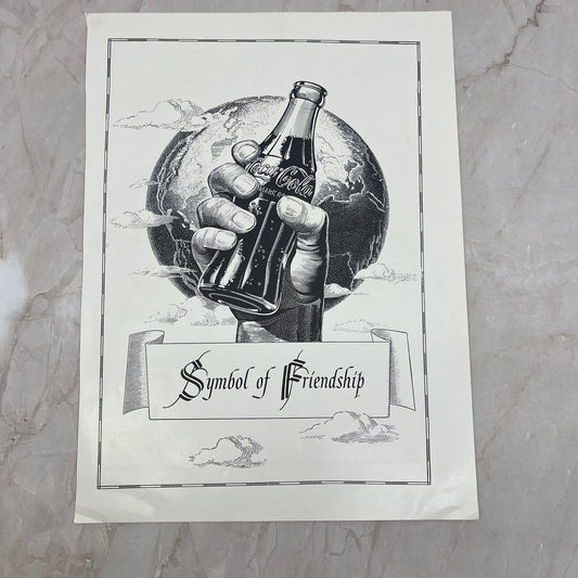 Coca-Cola Coke Symbol of Friendship 9x12 Vintage Magazine Advertisement FL6-6
