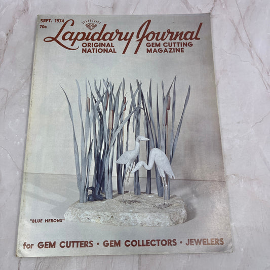 Blue Herons - Lapidary Journal Magazine - Sep 1974 M24