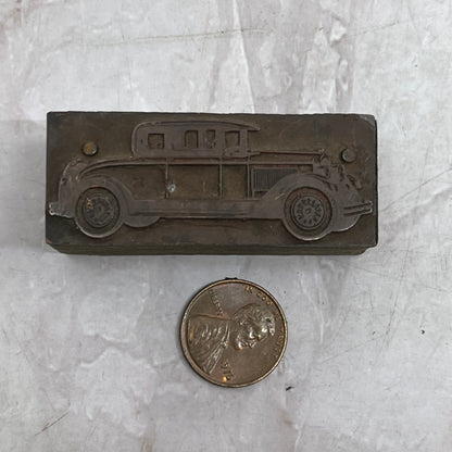 1920s Cadillac Sedan Vintage Letterpress Printers Block Plate SF5
