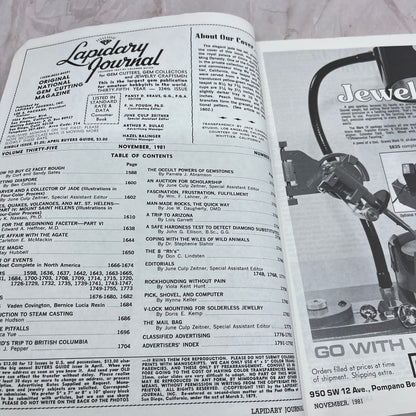 A Nephrite Jade Tea Set - Lapidary Journal Magazine - Nov 1981 M22