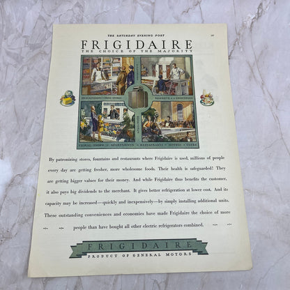 General Motors Frigidaire Electric Refrigerators 1928 Advertisement FL6-8