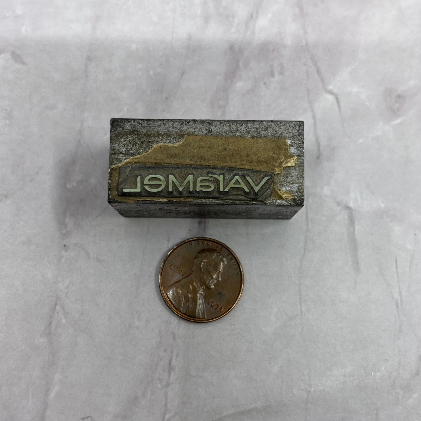 Varamel - Vintage Letterpress Printers Block Plate SB7