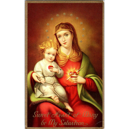 Immaculate Heart Crusade Claretian Fathers Chicago Vintage Prayer Card TH2-PC1