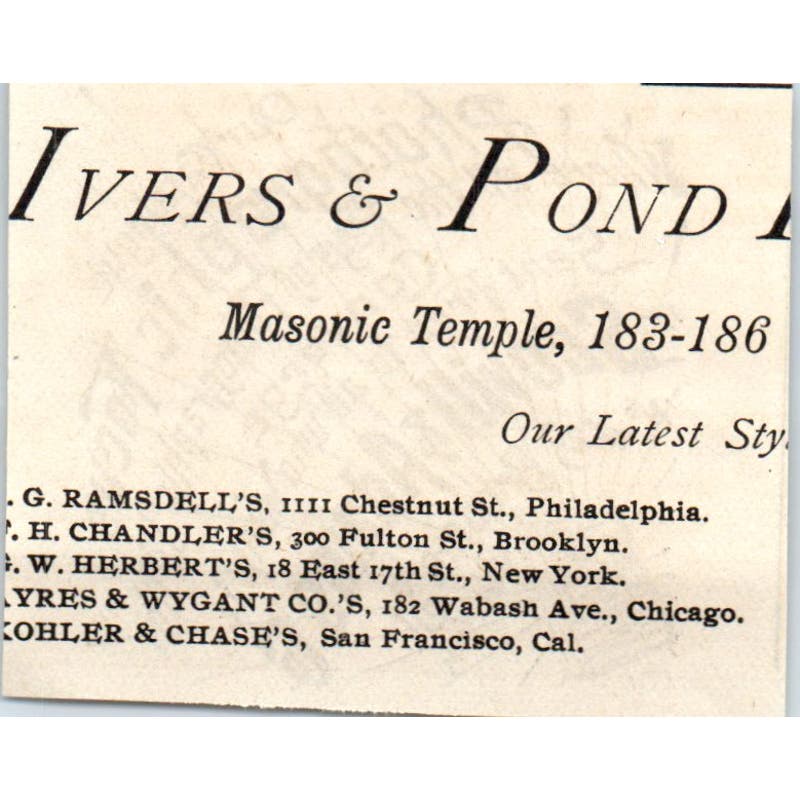 Scovill & Adams Co Photographic Focus Catalog c1890 Victorian Ad AE8-CH9