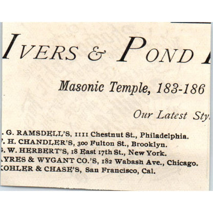 Scovill & Adams Co Photographic Focus Catalog c1890 Victorian Ad AE8-CH9