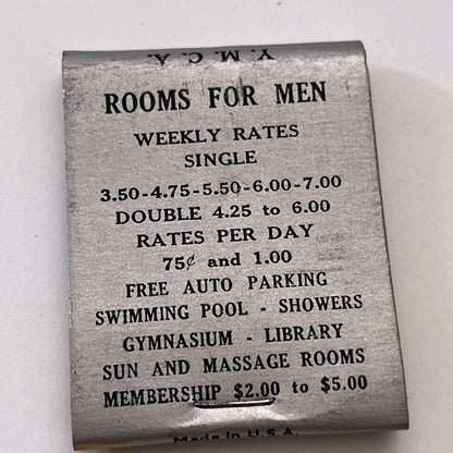 YMCA Food Shop 316 Huntington Ave Boston Vintage Matchbook Cover TB8-MB3-3