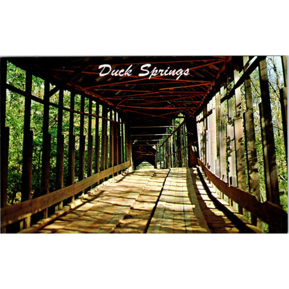 Duck Springs Bridge Keener Alabama Covered Bridge Postcard PB13