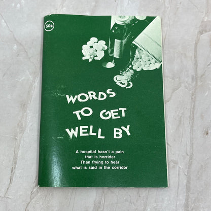 1968 Words To Get Well By Pocket Gift Booklet TG8-VW