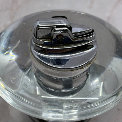 Vintage Art Deco Ronson Glass and Chrome Nordic Table Lighter TL14