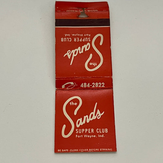 The Sands Supper Club Fort Wayne Indiana Vintage Matchbook TB6-MB2-14