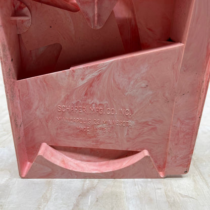 1961 ROCK, PAPER, SCISSORS GAME Pink Marbled Celluloid Schaper Minneapolis TI9