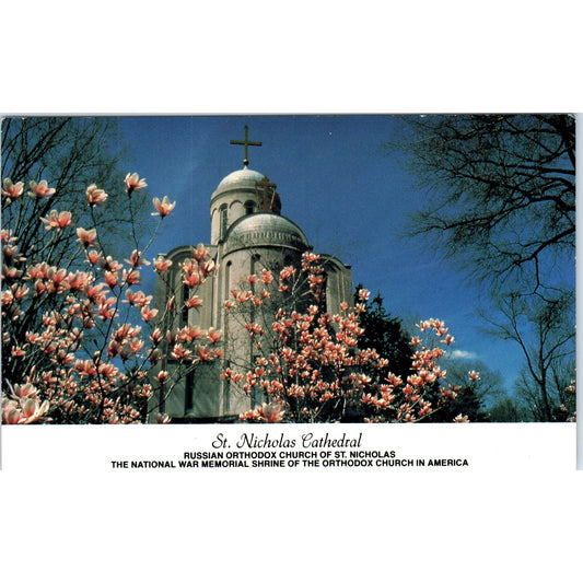 Russian Orthodox Church of St. Nicholas Cathedral Washington D.C. Postcard PE4