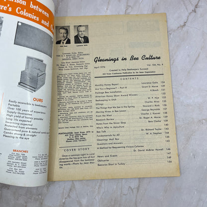 1976 April - Gleanings in Bee Culture Magazine - Bees Beekeeping Honey M9
