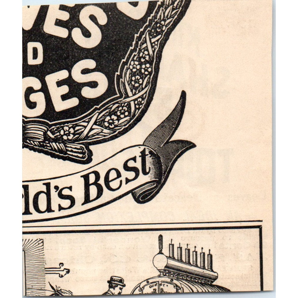Jas. S. Kirk's Shandon Bells Toilet Soap Chicago 1892 Magazine Ad AK6-M2