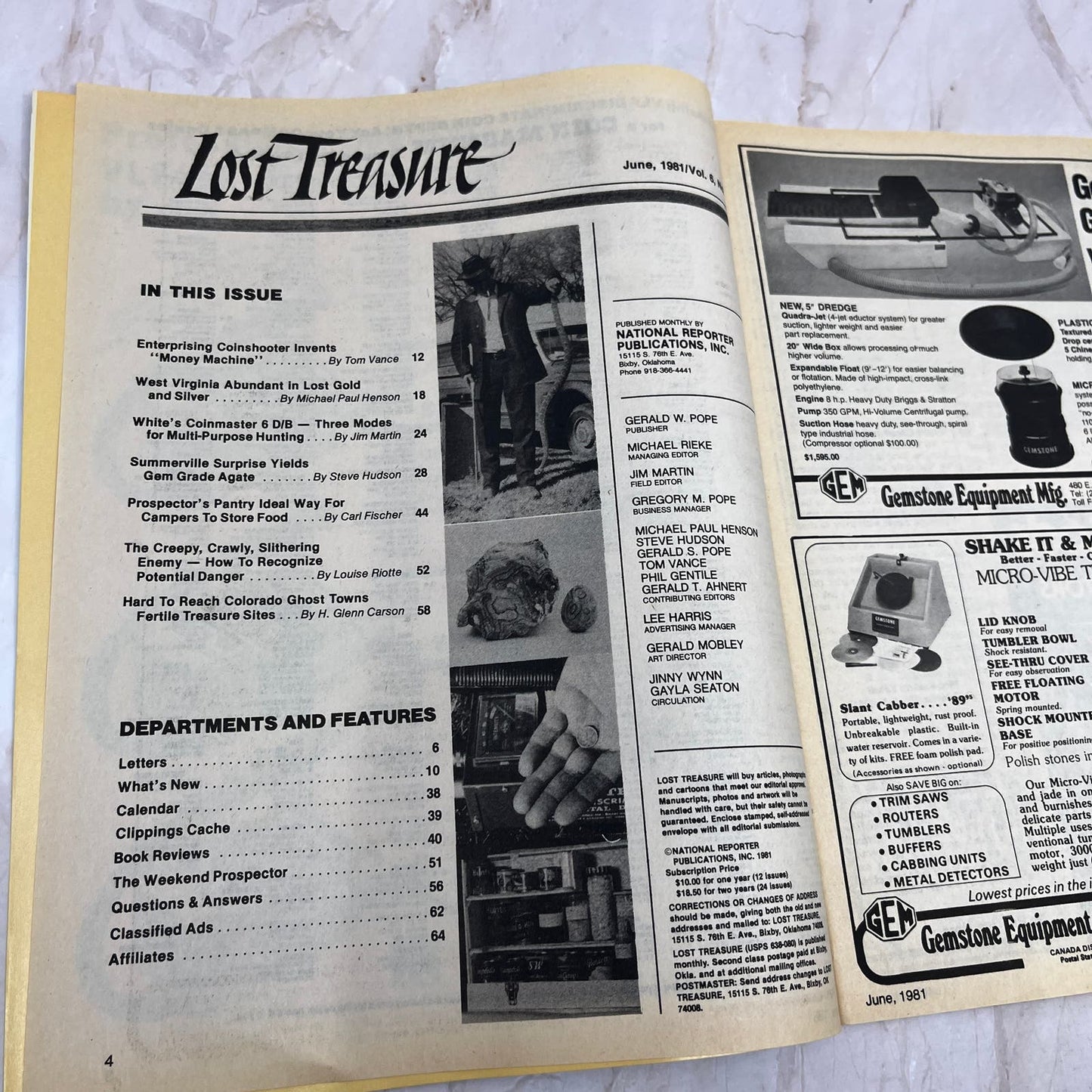 1981 June - Lost Treasure Magazine - Treasure Hunting Gold Prospecting M15