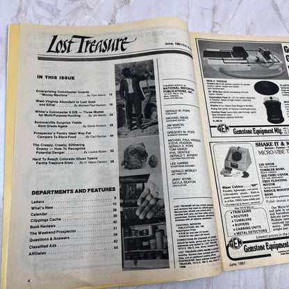 1981 June - Lost Treasure Magazine - Treasure Hunting Gold Prospecting M15