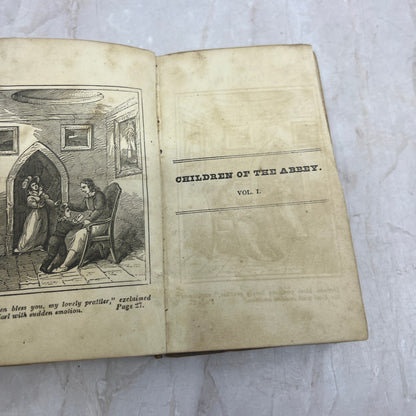1828 The Children of the Abbey Vol. 1 Regina Maria Roche TK3-B2