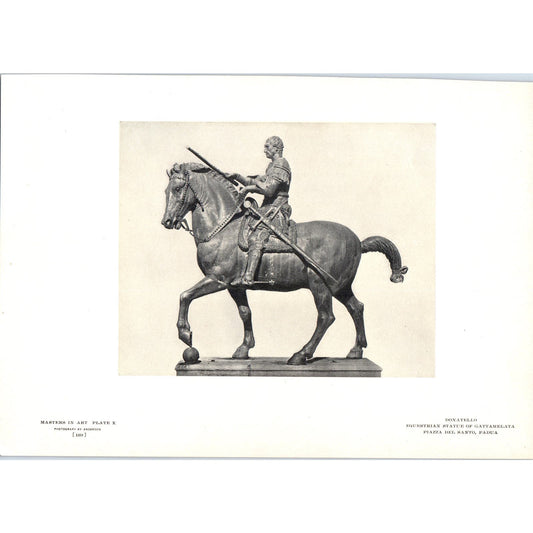 Equestrian Statue of Gattamelata - Donatello c1905 Art Print D12