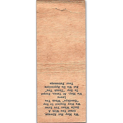 Withee Midway Bar Bruchert Veurink Withee WI Vintage Matchbook Cover SF3-Y2