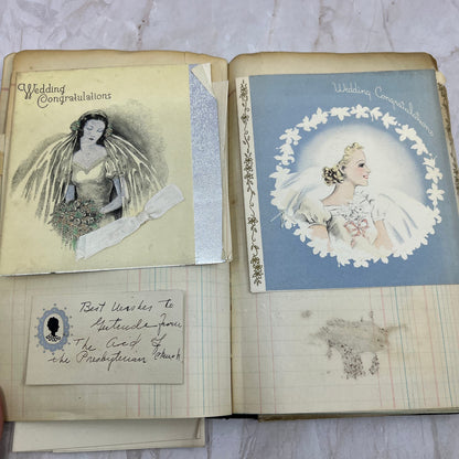 1937 Wedding Scrapbook Diary of Gertrude Barnum Harold Dahl Mankato MN TI9