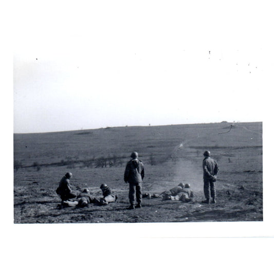 US Army Soldiers Machine Gun Range Postwar Germany c1954 Army Photo AF1-AP3