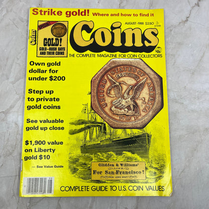 1988 Aug - COINS Magazine for Coin Collectors Where and How to Find Gold M20