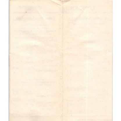 1935 Lykes Bros. Steamship Co U.S. Mail Steamers Sailing Schedule TH2-O2