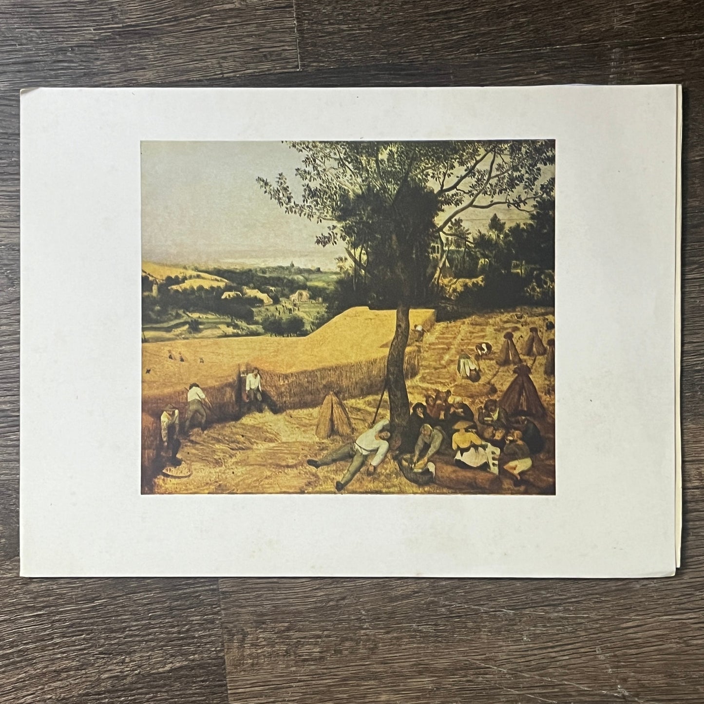 The Harvesters Pieter Bruegel the Elder Lithograph Vintage Art Print 9x12 V6