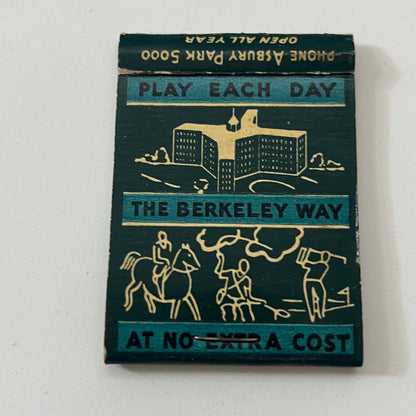Hotel Berkeley-Carteret Asbury Park NJ Vintage Matchbook Cover TB8-MB-8