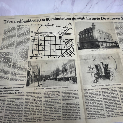 1984 Salida Colorado Downtown Walking Tour Travel Newspaper V14-5