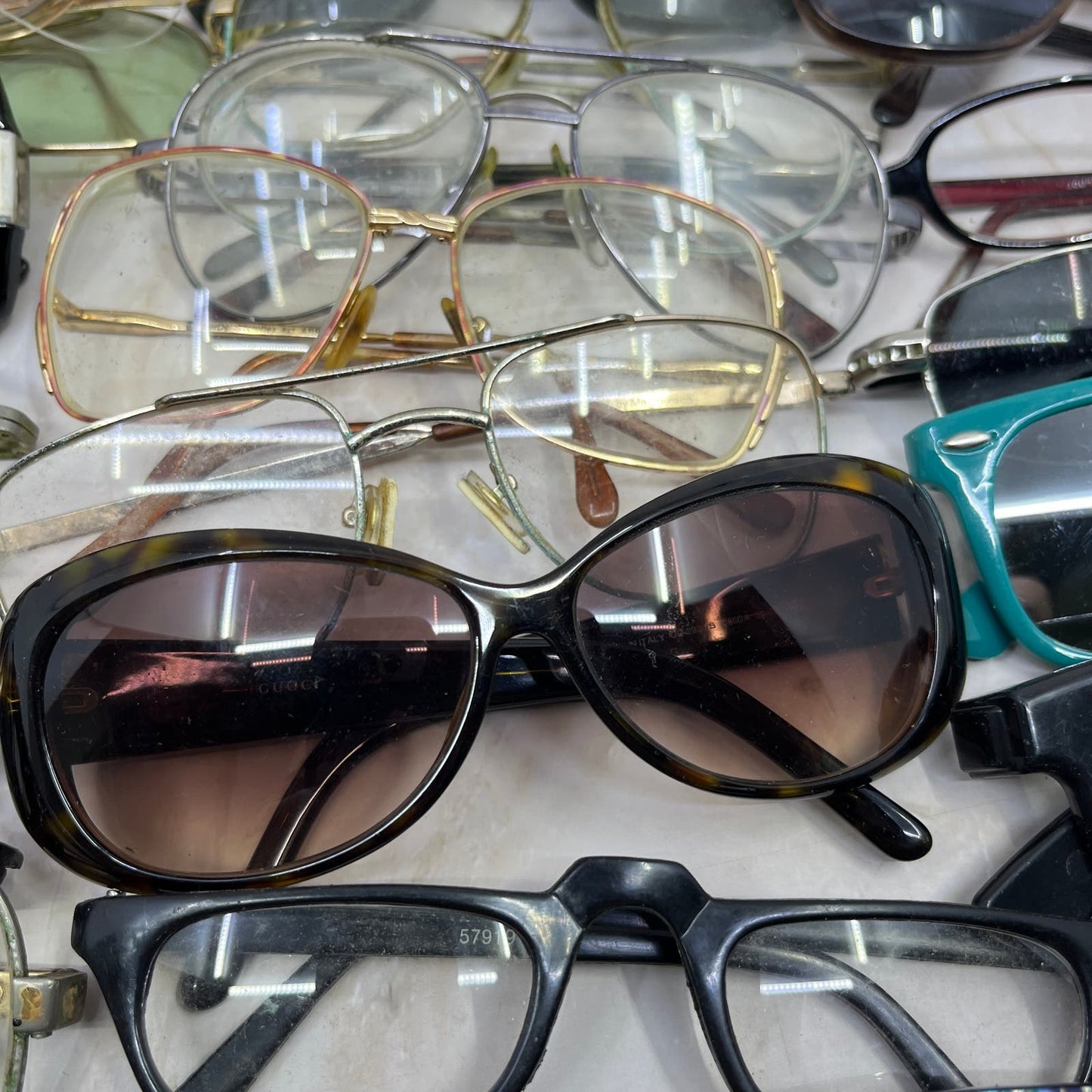 HUGE Lot of Vintage Eyeglasses Sunglasses Frames For Parts or Repair TE9