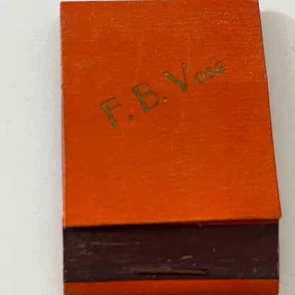 F.B. Vose Monogrammed Vintage Matchbook Cover TB6-MB1-3